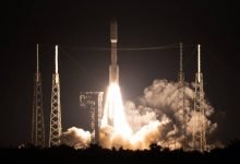 A United Launch Alliance Atlas V rocket launches with the Department of Defense’s Space Test Program 3 (STP-3) mission from Space Launch Complex 41 at Cape Canaveral Space Force Station on Tuesday, Dec. 7, 2021. The mission’s Space Test Program Satellite-6 (STPSat-6) spacecraft hosts NASA’s Laser Communications Relay Demonstration (LCRD) and the NASA-U.S. Naval Research Laboratory Ultraviolet Spectro-Coronagraph (UVSC) Pathfinder. Credits: NASA/Joel Kowsky