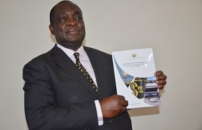 Prof. Kwame Adom Frimpong, Chairman of PIAC launching the report