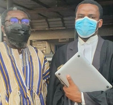 Mr Barker-Vormawor(left) with his Counsel Alersu-Dordzi after proceedings