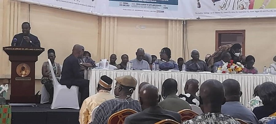 Mr Siaw Agyepong (left) launching the book