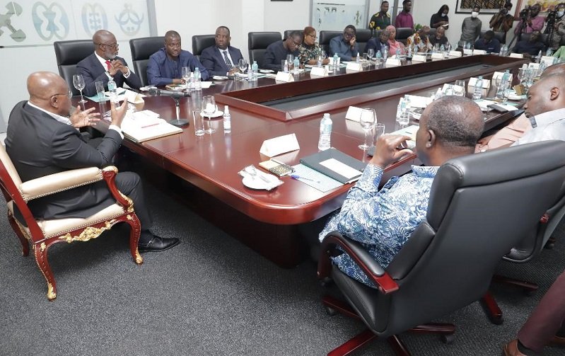 President Akufo-Addo addressing the meeting