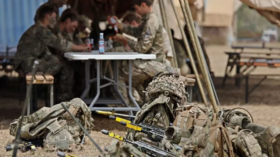 British soldiers prepare for operations around the world at the Kenya training unit