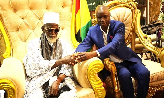 Alhaji Yakubu-Tali in a hand-shake with the National Chief Imam