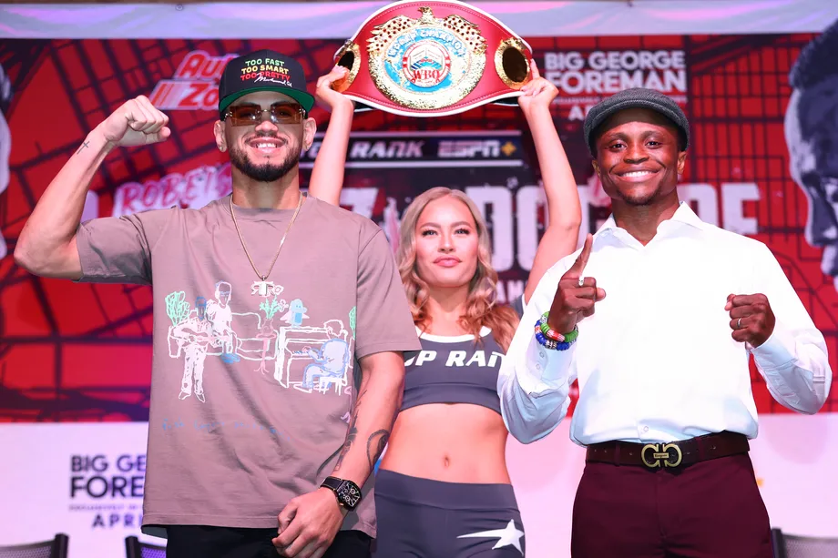 Dogboe (left) and Ramirez go face-to-face tonight