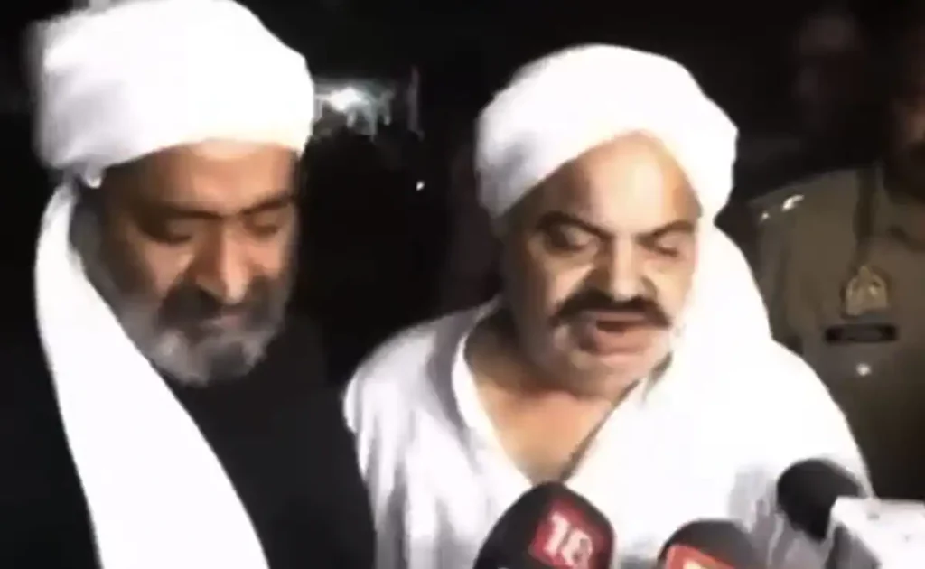 • Atiq Ahmed (right) and his brother Ashraf before they were shot dead