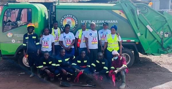 Members of the environmental team after the exercise