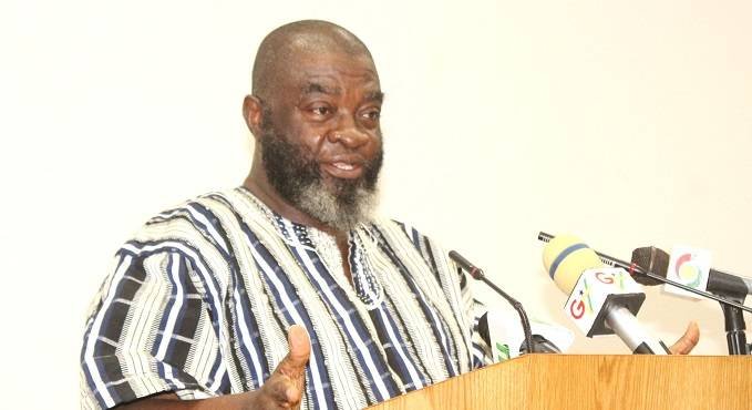 Mr David Ofosu-Dorte (inset) addressing participants in the United Nations, African Union public service day in Accra. Photo. Ebo Gorman