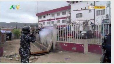 Police open fire at opposition headquarters