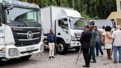The participants being briefed about the features of the truck