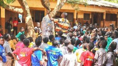 Pupils during the programme