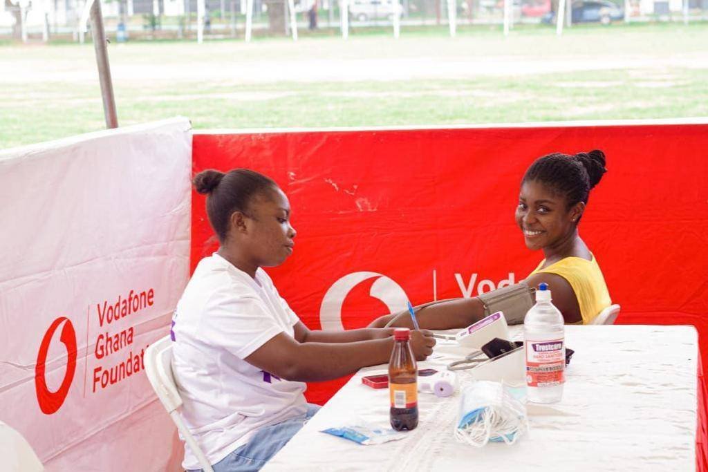 A beneficiary undergoing health screening