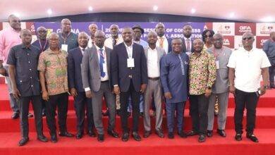 A section of the Executive Council members and Mr Ussif (arrowed)
