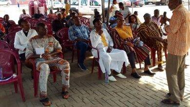 • Nii-Noi Adumuah addressing the meeting