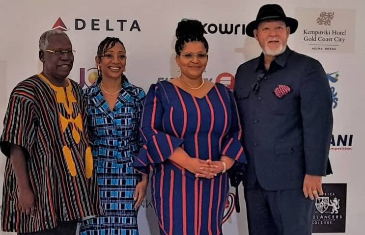 Mr Svanikier (right), Mrs Johanna Svanikier, President of HACSA with Samia Nkrumah and Kojo Yankah at the summit