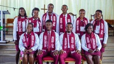 The new executives after the handing over ceremony