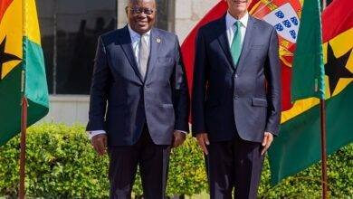 President Akufo-Addo (left), with President Marcelo Rebelo De Sousa ..