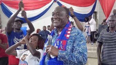 • Mr Alan Kyerematen addressing the party members