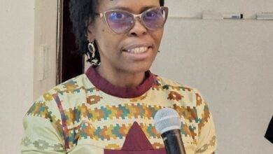 Country Manager of AGRA Ghana, Madam Juliet Lampoh-Agroh delivering her address