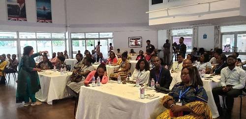 Dr Anupma Sethi (standing) taking participants through some of the lessons.