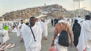 • The writer at Mount Arafat