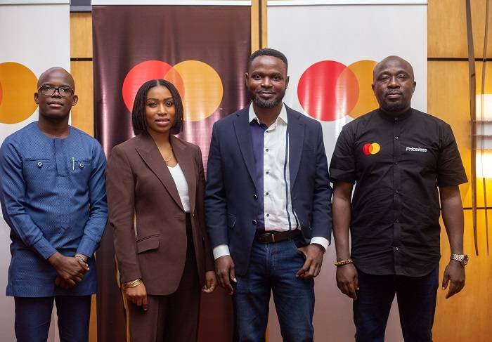 Officials of Mastercard and Ghana Fintech and Payment Association after the event