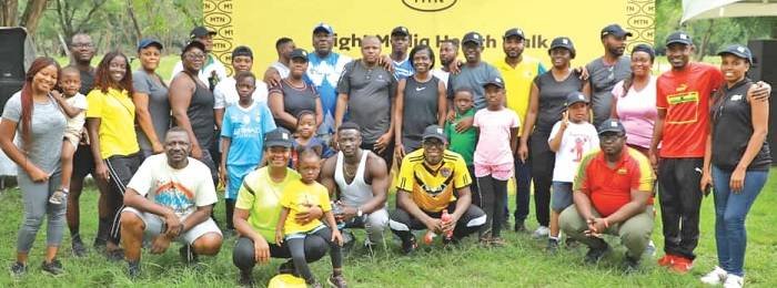 • The participants after the workout