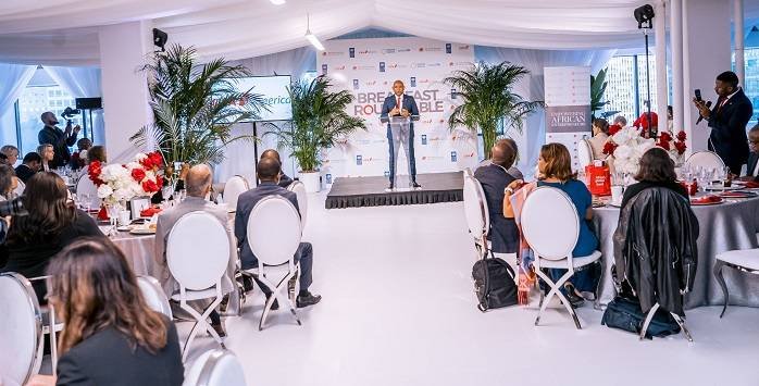 Mr Elumelu addressing the gathering