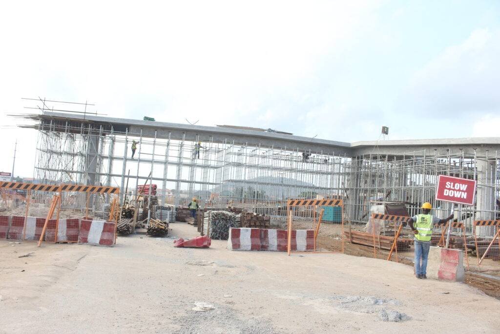 One of the foot bridges under construction Photo Anita Nyarko-Yirenkyi