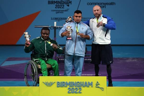 • Indian Para powerlifter Sudhir (middle) has lost his Birmingham 2022 Commonwealth Games heavyweight gold medal to Christian Obichukwu