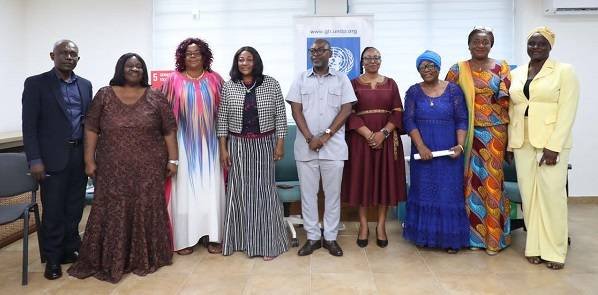 • Dr Ofei-Aboagye (second from left), Dr Lusigi (fourth from right) and other participants