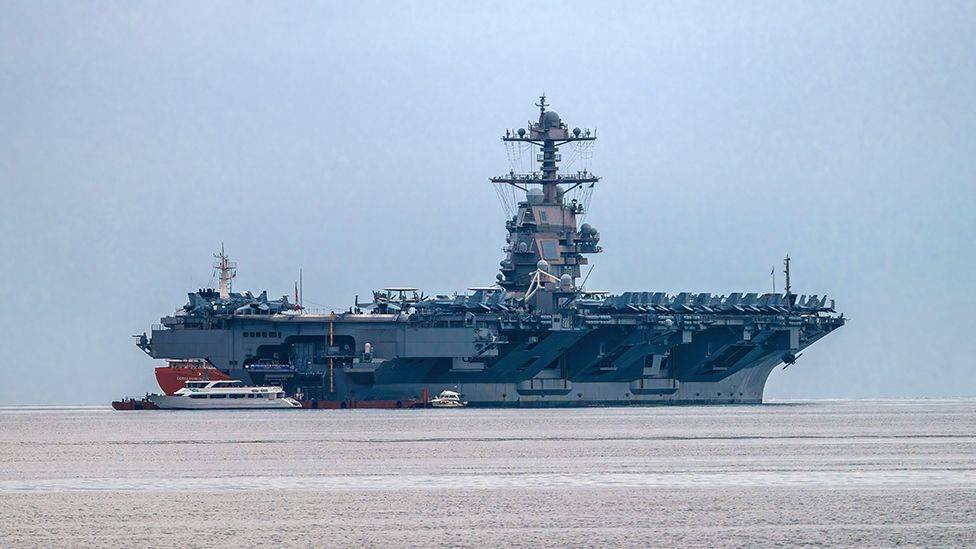 The USS Gerald R. Ford aircraft carrier is heading to the region