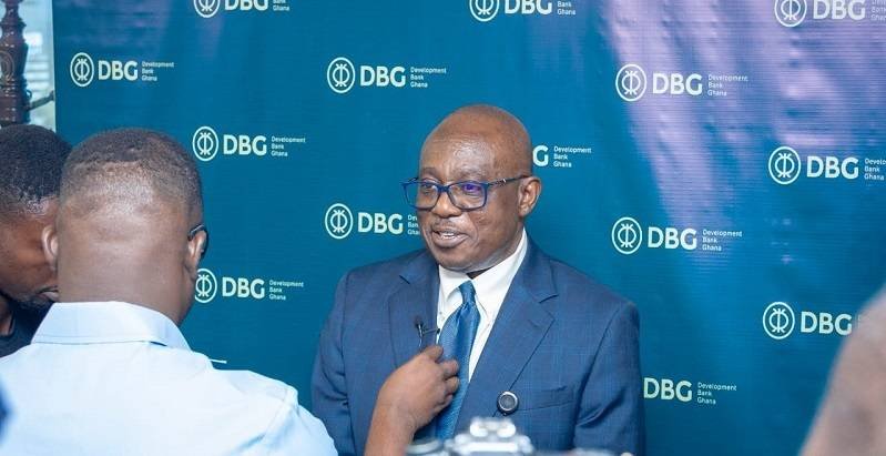 Dr Opuni-Frimpong speaking to some reporters