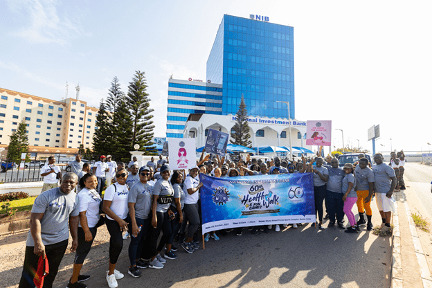 • The team after the walk