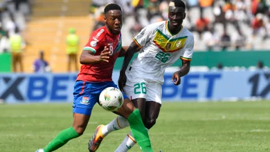A scene from The Gambia versus Scorpions of The Gambia game yesterday