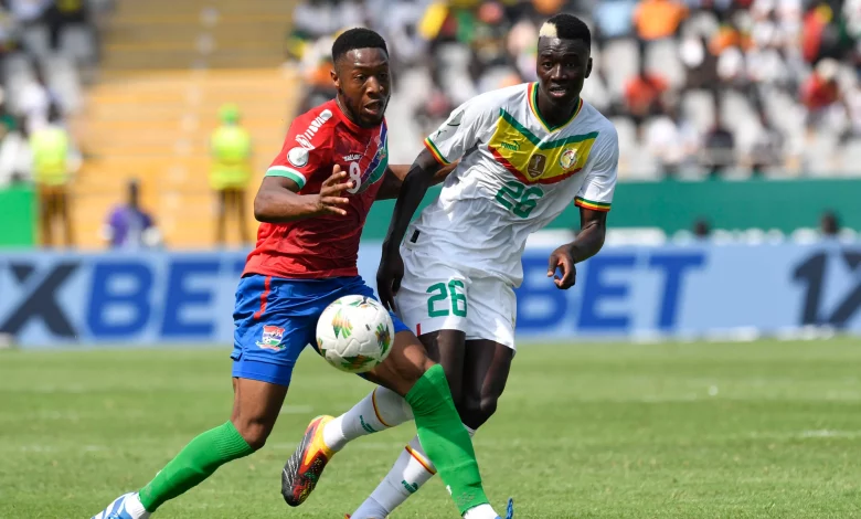 A scene from The Gambia versus Scorpions of The Gambia game yesterday