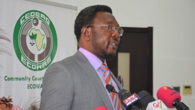 Mr Apraku Nketia(inset) speaking at the event. Photo Godwin Ofosu-Acheampong