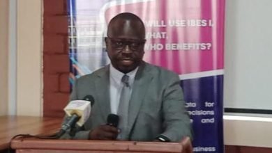 Prof Samuel K. Annim speaking at the programme