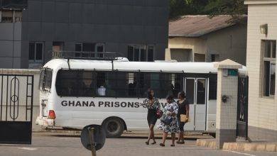 The bus conveying the convicts Photo Godwin Ofosu-Acheampong