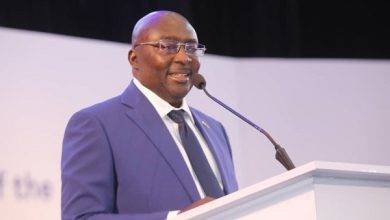 Vice President Dr. Mahamudu Bawumia (inset) launching the National Biz Box Project in Accra
