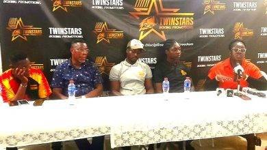 • Ms Opoku-Agyemang (right) speaking at the press conference