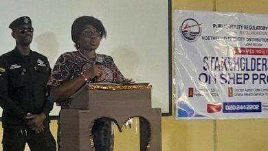 Mrs Banahene speaking at the forumcousin