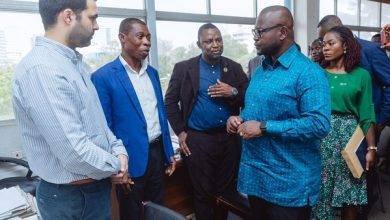 • Mr Asenso-Boakye (right) interacting with some dignitaries