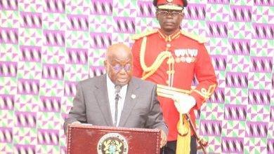 • President Akufo-Addo delivering the SONA