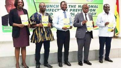 • Mr Agyeman Manu (second from right) launching the strategy with other stakeholders