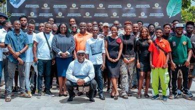 • The beneficiaries and some of the dignitaries who participated in the event