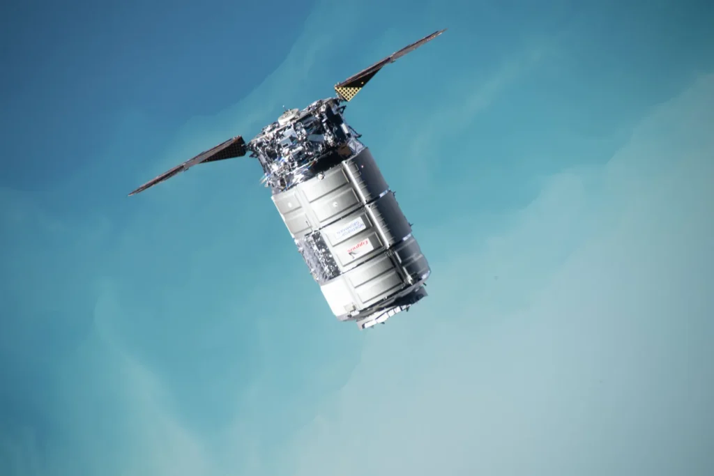 A Northrop Grumman Cygnus approaches the International Space Station as they orbit above the south Pacific Ocean. NASA