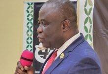 MR FRIMPONG SPEAKING AT THE EVENT