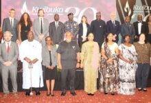 Mr Charles Abani (fifth from left), Ms Mavis Nkasah-Boadu (fifth from right), Ms Rosemary Mabazi (fourth from right) and other guests after the programme Photo. Ebo Gorman