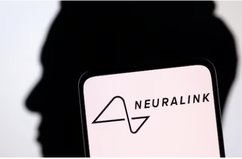 Neuralink logo and Elon Musk silhouette are seen in this illustration taken, December 19, 2022. REUTERS/Dado Ruvic/Illustration/File Photo Purchase Licensing Rights,