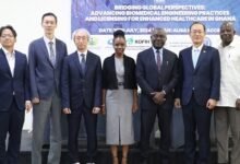 • Dr Dairus Osei (fourth from right) with some dignitaries after the meeting